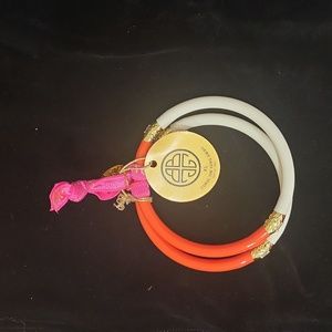 BuDhaGirl Coral Yin Yang All Weather Bangles